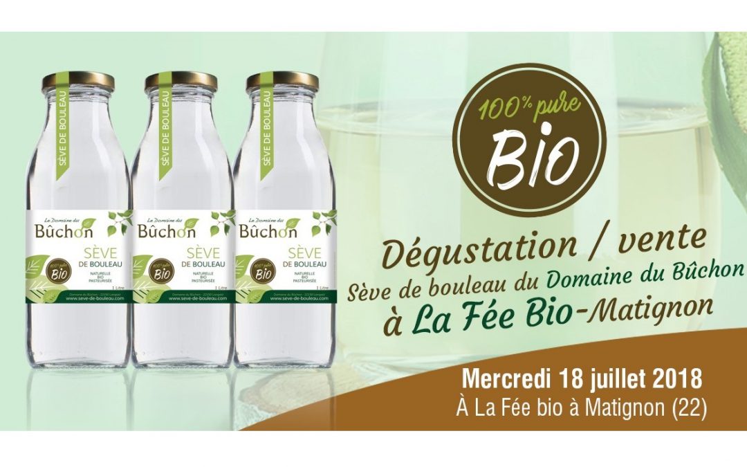 Dégustation vente le mercredi 18 juillet 2018